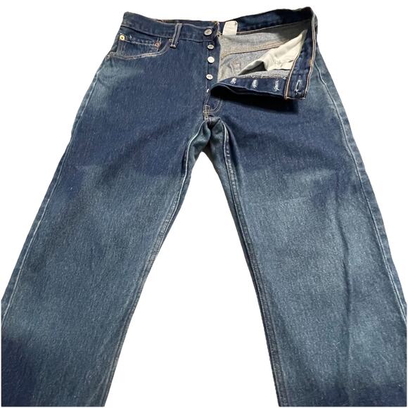 Vintage Levis 501-0115 Button Fly Jeans 32x30 Waist 31 Y2K Grunge 2002 Western - Picture 5 of 8